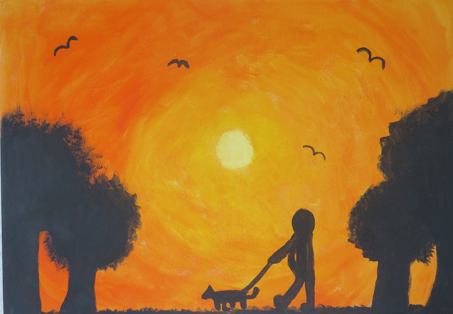 A walk in the sunrise by Kayleigh Moreira - Click to vote
